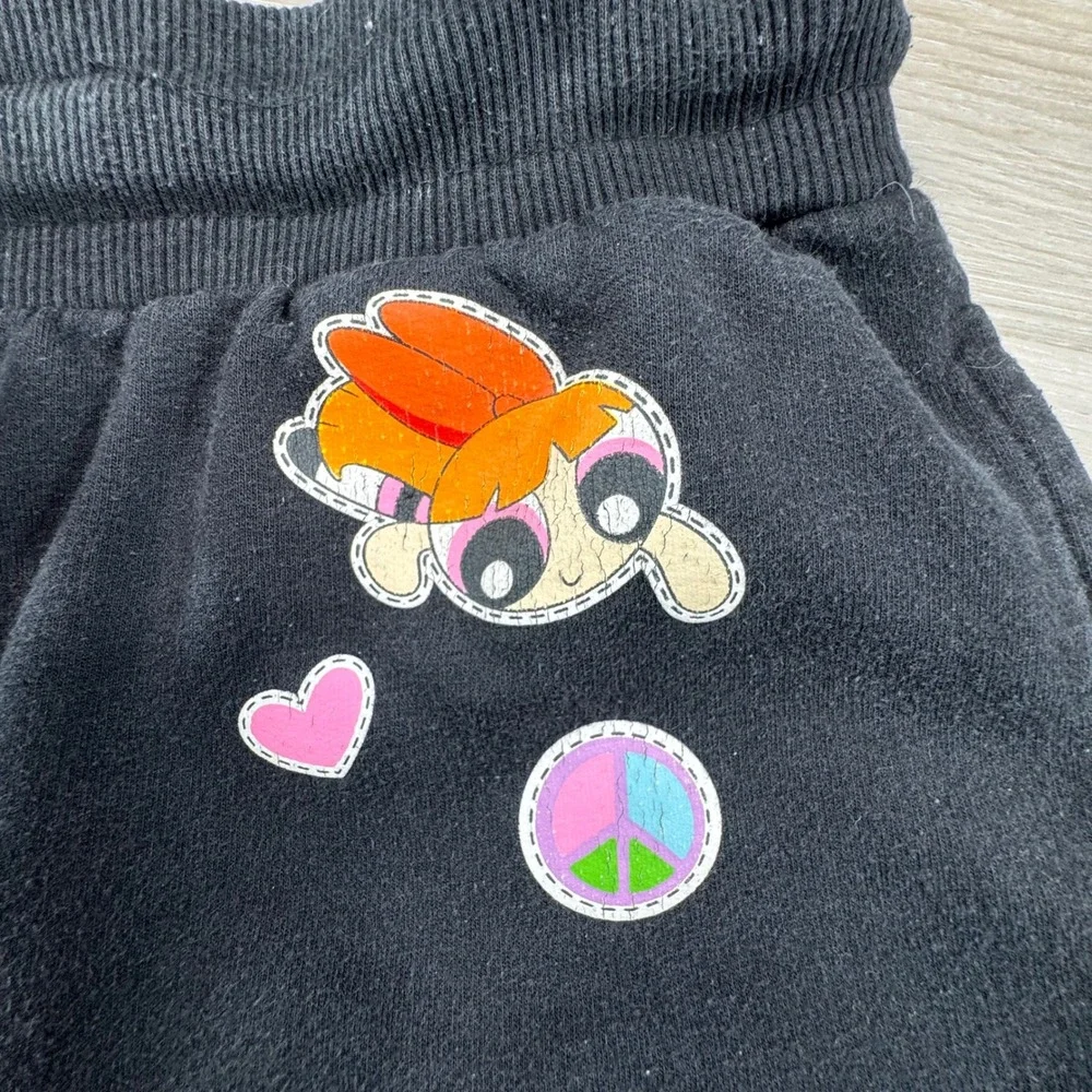 Cartoon Network Powerpuff Girls‎ Black Fleece Lounge Shorts Girls S